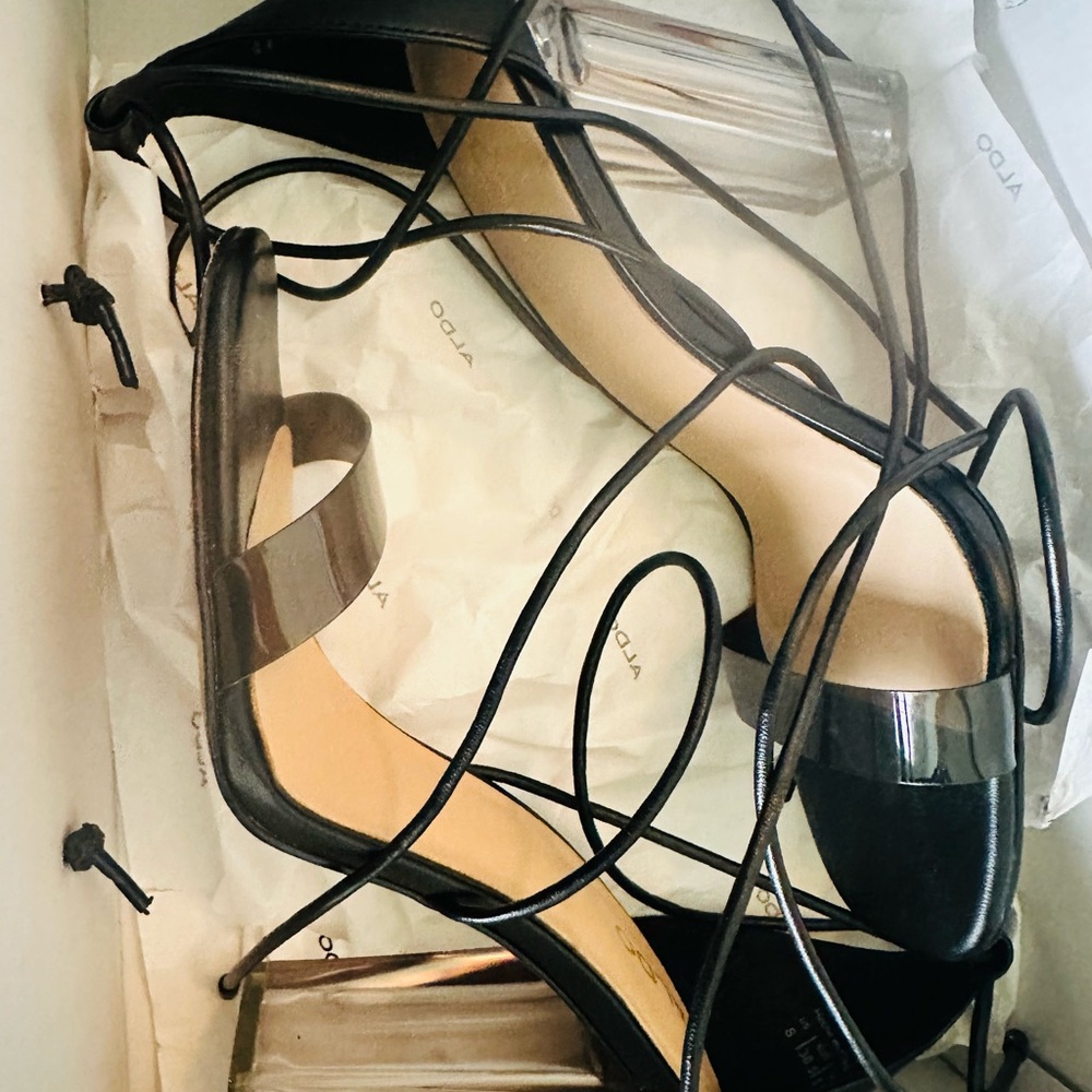 Aldo Black Strappy Women's Shoes 👠